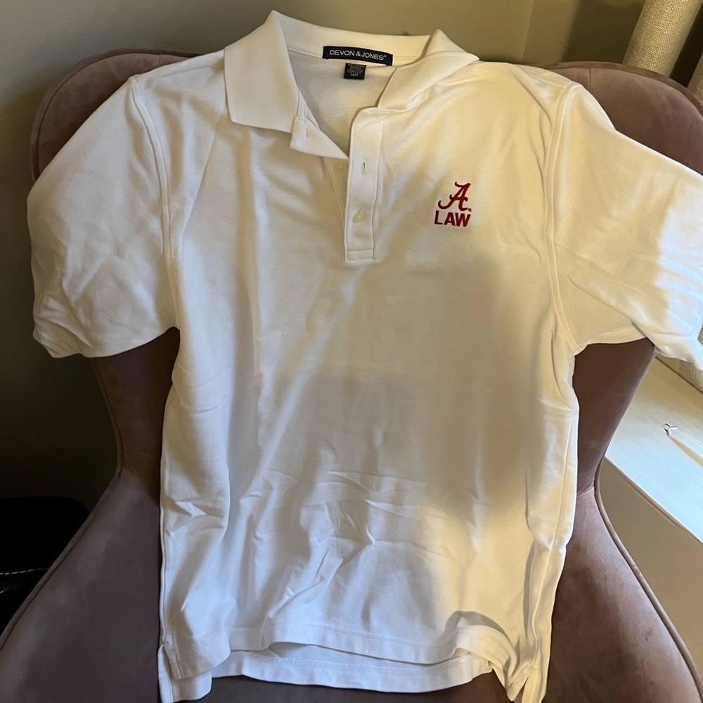 White Alabama Law polo